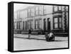 An 'Orderly Boy' and His Cart Sweeping a Street, Liverpool, 1935-null-Framed Stretched Canvas