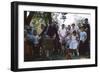 An Organ Grinder and His Monkey Perform at the Iowa State Fair, Des Moines, Iowa, 1955-John Dominis-Framed Photographic Print