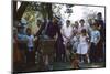 An Organ Grinder and His Monkey Perform at the Iowa State Fair, Des Moines, Iowa, 1955-John Dominis-Mounted Photographic Print