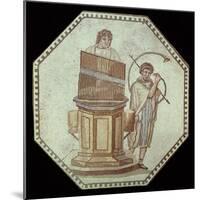 An Organist and a Horn Player Entertain at a Gladiator Match-null-Mounted Giclee Print