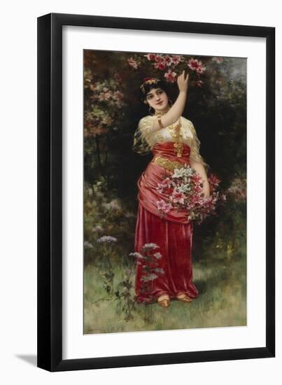 An Oriental Flower Girl-Eisman Semenowsky-Framed Giclee Print