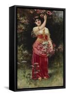 An Oriental Flower Girl-Eisman Semenowsky-Framed Stretched Canvas