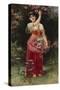 An Oriental Flower Girl-Eisman Semenowsky-Stretched Canvas