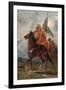 An Orientalist Chieftain on Horseback, 1863-Eugene Fromentin-Framed Giclee Print