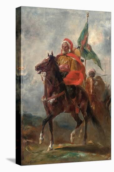 An Orientalist Chieftain on Horseback, 1863-Eugene Fromentin-Stretched Canvas