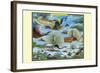 An Orientation of Persian Peacocks-Richard Kelly-Framed Art Print