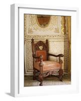 An Original Chair Used at the Coronation of King George the Fifth in 1911, Sirohi, India-John Henry Claude Wilson-Framed Photographic Print