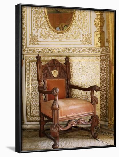 An Original Chair Used at the Coronation of King George the Fifth in 1911, Sirohi, India-John Henry Claude Wilson-Framed Photographic Print