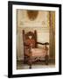 An Original Chair Used at the Coronation of King George the Fifth in 1911, Sirohi, India-John Henry Claude Wilson-Framed Photographic Print