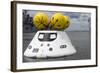 An Orion Capsule before Being Towed into the Well Deck of USS Arlington-null-Framed Photographic Print