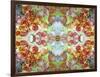 An Ornamental Symmetric Montage from Flowers and Seashells-Alaya Gadeh-Framed Photographic Print