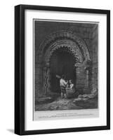 'An Ornamented Door Way in the Castle, at Newcastle; Northumberland', 1814-John Greig-Framed Giclee Print