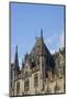 An ornate roof in Bruges, Belgium-Susan Pease-Mounted Photographic Print