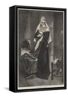An Orphan Child-Gabriel Max-Framed Stretched Canvas
