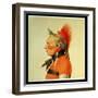 An Osage Warrior, 1804 (Colour Litho)-Charles Balthazar Julien Fevret De Saint-memin-Framed Giclee Print