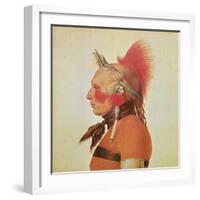 An Osage Warrior, C.1804-Charles Balthazar Julien Fevret De Saint-memin-Framed Giclee Print