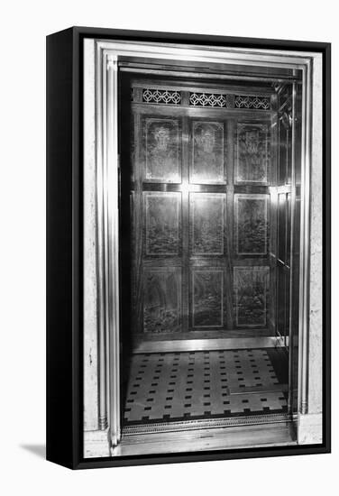 An Otis Elevator Inside a Hotel-null-Framed Stretched Canvas