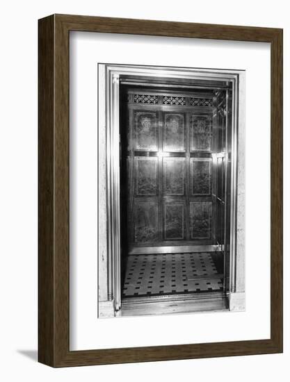 An Otis Elevator Inside a Hotel-null-Framed Photographic Print