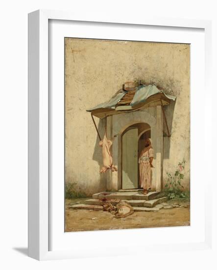 An Ottoman Butcher, 1878-Osman Hamdi Bey-Framed Giclee Print