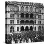 An Outdoor Concert at the Town Hall, Munich, Germany, C1900s-Wurthle & Sons-Stretched Canvas