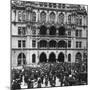 An Outdoor Concert at the Town Hall, Munich, Germany, C1900s-Wurthle & Sons-Mounted Photographic Print