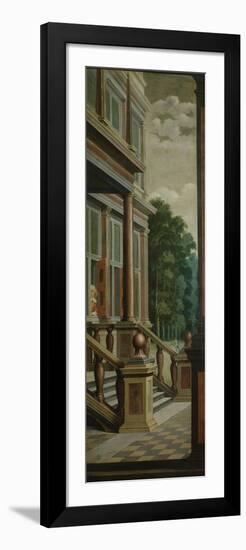 An Outdoor Stairway-Dirck Van Delen-Framed Premium Giclee Print