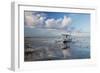 An Outrigger Fishing Boat on the Coast of Bali-Alex Saberi-Framed Photographic Print
