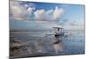 An Outrigger Fishing Boat on the Coast of Bali-Alex Saberi-Mounted Photographic Print