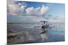 An Outrigger Fishing Boat on the Coast of Bali-Alex Saberi-Mounted Photographic Print