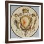 An Oval Portrait of a Woman in Profile with a Decorative Border of Grotesques and Swags, with…-Giuseppe Cades-Framed Giclee Print