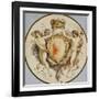 An Oval Portrait of a Woman in Profile with a Decorative Border of Grotesques and Swags, with…-Giuseppe Cades-Framed Giclee Print