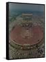 An Overhead Aerial View of the Crowd at Jfk Stadium-null-Framed Stretched Canvas