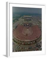 An Overhead Aerial View of the Crowd at Jfk Stadium-null-Framed Premium Photographic Print