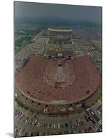 An Overhead Aerial View of the Crowd at Jfk Stadium-null-Mounted Premium Photographic Print