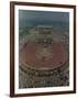 An Overhead Aerial View of the Crowd at Jfk Stadium-null-Framed Photographic Print