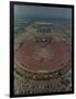 An Overhead Aerial View of the Crowd at Jfk Stadium-null-Framed Photographic Print