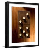 An Overhead Shot of a Table with Some Pints Placed on it to also Look Like a Domino-Eugenio Franchi-Framed Photographic Print