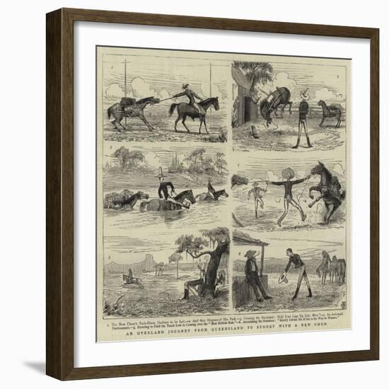 An Overland Journey from Queensland to Sydney with a New Chum-null-Framed Giclee Print