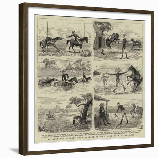 An Overland Journey from Queensland to Sydney with a New Chum-null-Framed Giclee Print