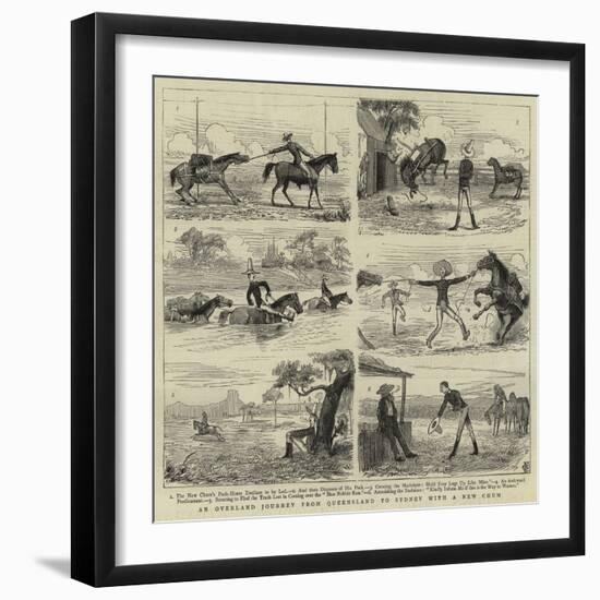 An Overland Journey from Queensland to Sydney with a New Chum-null-Framed Giclee Print