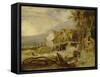 An Overshot Mill, C.1802-07-James Ward-Framed Stretched Canvas