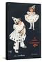 An Overture, Boy and Girl in Pierrot Costume Take a Fancy to One Another-H.d. Sandford-Framed Stretched Canvas