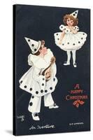 An Overture, Boy and Girl in Pierrot Costume Take a Fancy to One Another-H.d. Sandford-Stretched Canvas