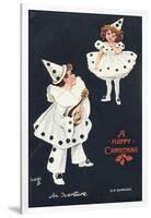 An Overture, Boy and Girl in Pierrot Costume Take a Fancy to One Another-H.d. Sandford-Framed Art Print