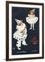 An Overture, Boy and Girl in Pierrot Costume Take a Fancy to One Another-H.d. Sandford-Framed Premium Giclee Print