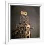 An Owl on a Roof in the City-Luis Beltran-Framed Photographic Print