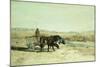 An Ox Cart in New Mexico-Charles Partridge Adams-Mounted Giclee Print