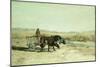 An Ox Cart in New Mexico-Charles Partridge Adams-Mounted Giclee Print