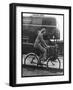 An Oxford Student on Her Bike-Henry Grant-Framed Photographic Print