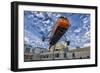 An S-58T Picks Up The Lifting Line On The Top Of A Building In Chicago, Illinois-null-Framed Photographic Print